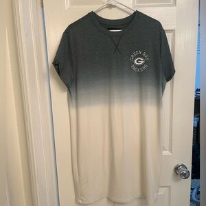 Women’s Junk Food Clothing Green Bay Packers Mini T-shirt Dress